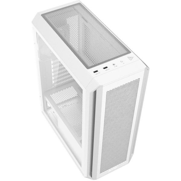 صندوق احترافي XPG Valor Air Plus, يأتي مع 4 مراوح مضيئة مثبتة مسبقا مقاس 120 مم, يدعم لوحات ATX / Micro-ATX / Mini-ITX - أبيض