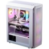 صندوق احترافي XPG Valor Air Plus, يأتي مع 4 مراوح مضيئة مثبتة مسبقا مقاس 120 مم, يدعم لوحات ATX / Micro-ATX / Mini-ITX - أبيض