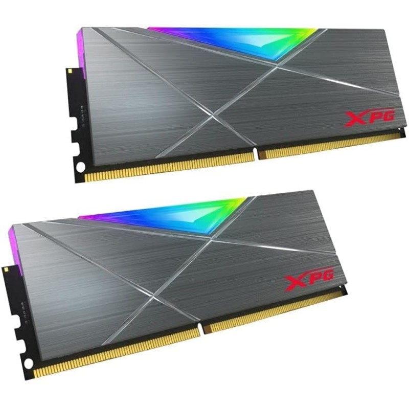 XPG SPECTRIX D50 RGB RAM DDR4 16GB ( 2X8GB ) 3600MHz - GRAY