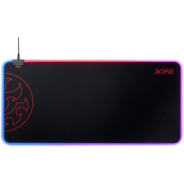 ماوس باد طويل اكس بي جي باتيل غراوند اكس ال مع اضاءة - XPG Battleground XL Prime Gaming Two Zone RGB Mouse Mat