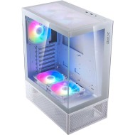 صندوق ميني XPG Invader X Mini, يأتي مع 5 مراوح ARGB بحجم 120 مم, يدعم اللوحات ATX / Micro-ATX / Mini-ITX - أيبض