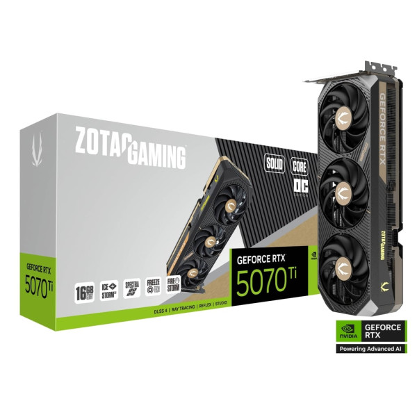 ZOTAC GAMING GEFORCE RTX 5070Ti 16GB OC GAMING - 3xFAN BLACK ZOTAC GAMING GEFORCE RTX 5070Ti 16GB OC GAMING - 3xFAN BLACK