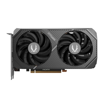 بطاقة رسومات ZOTAC GAMING GeForce RTX 5050 Twin Edge سعة 8 جيجابايت، تردد تشغيل المحرك 2572 ميجاهرتز، تردد تشغيل الذاكرة 20 جيجابايت في الثانية، 2560 نواة