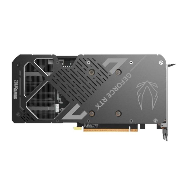 بطاقة رسومات ZOTAC GAMING GeForce RTX 5070 Twin Edge OC بسعة 12GB، تدعم تقنيات تتبع الأشعة (Ray Tracing) وDLSS، خاصية التوقف التلقائي للمراوح - اسود معدني