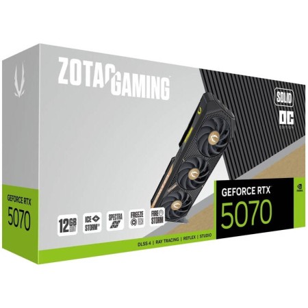 Zotac RTX 5070 SOLID OC GPU - 12GB GDDR7 - Triple Fan Graphics Zotac RTX 5070 SOLID OC GPU - 12GB GDDR7 - Triple Fan Graphics