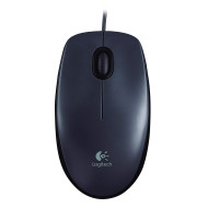Wired Optical Mouse Logitech M90  - 1000 DPI USB - Ambidextrous Comfortable Design