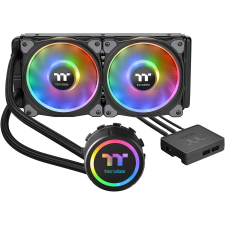 Thermaltake Floe DX 280 Dual Riing Duo 16.8 Million Colors RGB Liquid Cooling All-in-One - مبرد معالج مائي Thermaltake Floe DX 280 Dual Riing Duo 16.8 Million Colors RGB Liquid Cooling All-in-One - مبرد معالج مائي