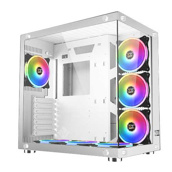 XIGMATEK AQUARIUS PLUS 7 RGB FAN CASE MID TOWER - White