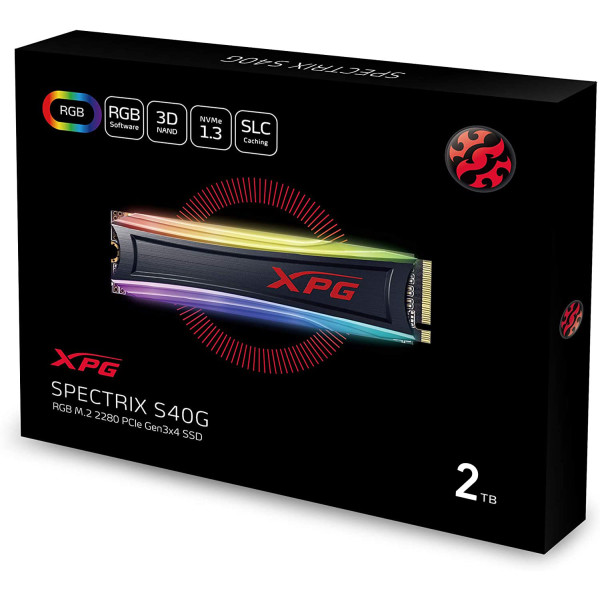 اكس بي جي اسبكترس S40G مساحة تخزين داخلية 2تيرابايت RGB اكس بي جي اسبكترس S40G مساحة تخزين داخلية 2تيرابايت RGB