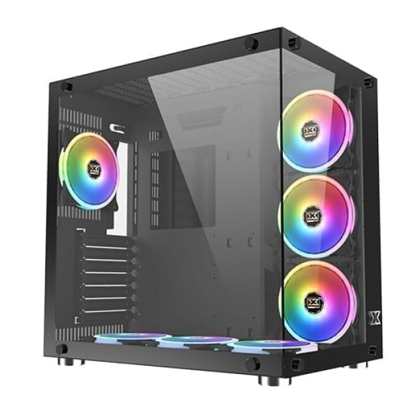 XIGMATEK AQUARIUS PLUS 7 RGB FAN CASE MID TOWER - Black