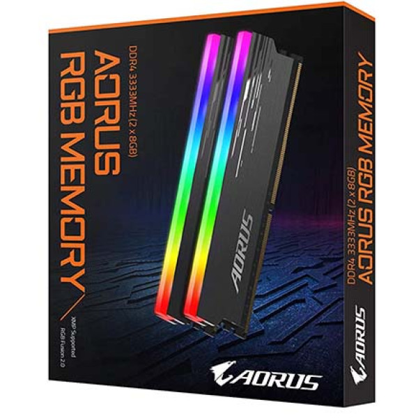 GIGABYTE AORUS RGB RAM MEMORY DDR4 16GB (2x8GB) 3333MHz XMP