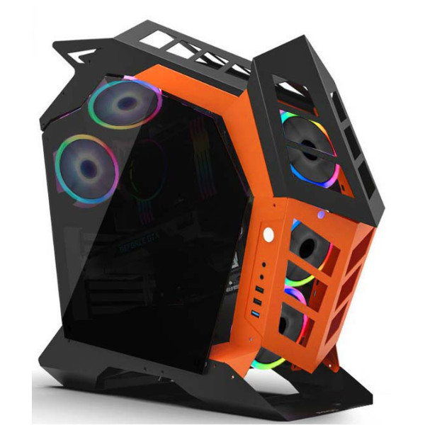 Darkflash Knight K1 7 RGB FAN Aluminum Gaming Computer PC Case -  صندوق العاب دارك فلاش نايت مع 7 مراوح RGB