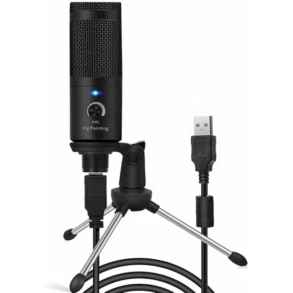 Piy Painting Recording Microphone for Podcasting, Gaming, Streaming - مايك مع ترايبود Piy Painting Recording Microphone for Podcasting, Gaming, Streaming - مايك مع ترايبود