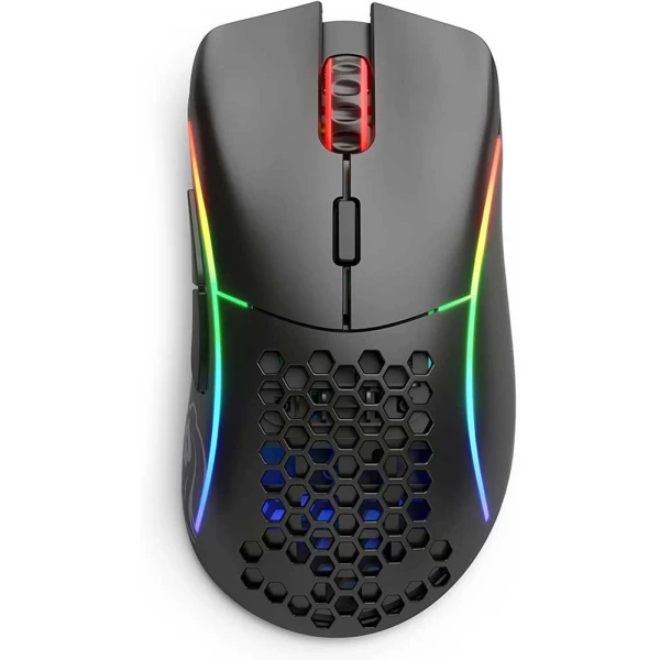Glorious Model D Wireless Gaming Mouse - Black White - ماوس قلوريوس موديل دي اسود مطفي Glorious Model D Wireless Gaming Mouse - Black White - ماوس قلوريوس موديل دي اسود مطفي