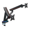 Twisted Minds 17-32 Dual Monitor Pro Gaming RGB Desk Mount - Adjustable Die-Cast Aluminum Gas Spring With USB 3.0 Twisted Minds 17-32 Dual Monitor Pro Gaming RGB Desk Mount - Adjustable Die-Cast Aluminum Gas Spring With USB 3.0