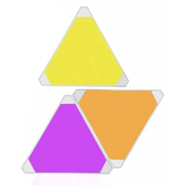 Cololight Smart Triangle Wall Lights With 3 Extension Connection Slots For Gaming Room Decor | 3pcs Extension Cololight Smart Triangle Wall Lights With 3 Extension Connection Slots For Gaming Room Decor | 3pcs Extension