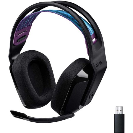 سماعة رأس لاسلكية Logitech G535, اتصال اللاسلكي LIGHTSPEED, محركات صوتية بحجم 40 مم, ميكروفون مرن قابل للفصل, 236 جرام, بطارية حتى 33 ساعة - أسود سماعة رأس لاسلكية Logitech G535, اتصال اللاسلكي LIGHTSPEED, محركات صوتية بحجم 40 مم, ميكروفون مرن قابل للفصل, 236 جرام, بطارية حتى 33 ساعة - أسود