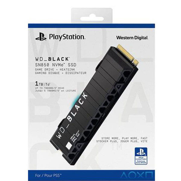 WD Black SN850 1TB NVMe Internal Gaming SSD With Heatsink - Works With PC And PlayStation 5, Gen4 PCIe, M.2 2280, Up To 7,000 Mb/s WD Black SN850 1TB NVMe Internal Gaming SSD With Heatsink - Works With PC And PlayStation 5, Gen4 PCIe, M.2 2280, Up To 7,000 Mb/s
