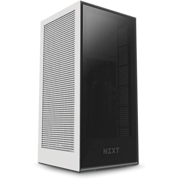 NZXT H1 UK Version- Small Form-Factor ITX Case - Dual Chamber Airflow - Tinted Tempered Glass Front Panel - Integrated 650W 80+ Gold PSU - 140mm AIO Watercooler - PCIe 3.0 High-Speed Riser Card -White NZXT H1 UK Version- Small Form-Factor ITX Case - Dual Chamber Airflow - Tinted Tempered Glass Front Panel - Integrated 650W 80+ Gold PSU - 140mm AIO Watercooler - PCIe 3.0 High-Speed Riser Card -White