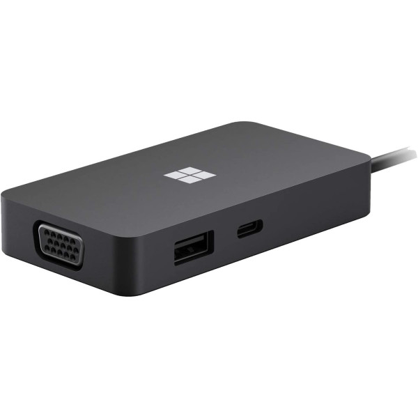 Microsoft Usb-C Travel Hub-Hdmi, Vga, Usb-A,Usb-C And Ethernet Ports, Black - مايكروسوفت موزع متعدد المنافد Microsoft Usb-C Travel Hub-Hdmi, Vga, Usb-A,Usb-C And Ethernet Ports, Black - مايكروسوفت موزع متعدد المنافد