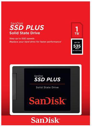 Sandisk Ssd Plus 1tb - 2.5” Sata Ssd, Up To 535mb/S Read| Silicon