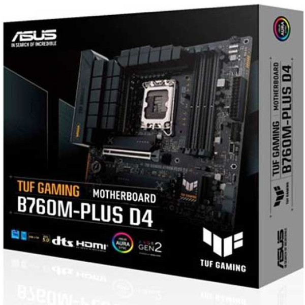 ASUS TUF GAMING B760M-PLUS D4 -AURA - LGA 1700