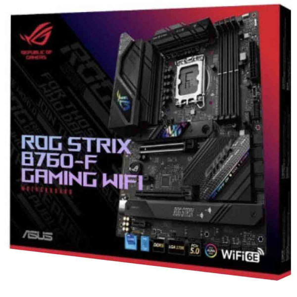 مذربورد أسوس ار او جي B760-F رامات DDR5 - تدعم وايفاي 6E مذربورد أسوس ار او جي B760-F رامات DDR5 - تدعم وايفاي 6E