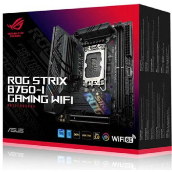 ASUS ROG STRIX GAMING B760-I [WiFi] DDR5 -AURA - LGA 1700 - مذربورد أسوس