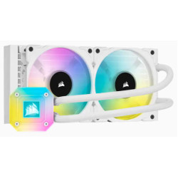 Corsair  Icue H100i Elite Capellix Rgb 240mm Liquid Cpu Cooler - White - كورسير اتش 100 كابيلكس مبرد مائي ابيض