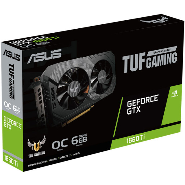 ASUS TUF GAMING NV GEFORCE GTX 1660Ti 6GB OC -GDDR6 - أسوس كرت شاشة