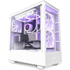 NZXT H5 ELITE ATX Mid Tower Gaming Case 2x Fans 140m RGB - White NZXT H5 ELITE ATX Mid Tower Gaming Case 2x Fans 140m RGB - White