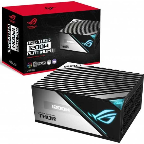 ASUS ROG THOR 1200W Gaming Power Supply ATX3.0 80 Plus Platinum II ASUS ROG THOR 1200W Gaming Power Supply ATX3.0 80 Plus Platinum II