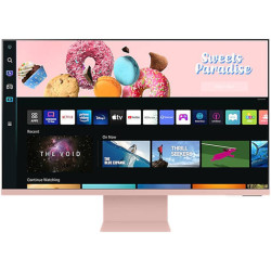 سامسونج 32 بوصه ام 8 4k هيرتز 60 شاشة سمارت بوايفاي وبلوتوث وكاميرا - وردي سامسونج 32 بوصه ام 8 4k هيرتز 60 شاشة سمارت بوايفاي وبلوتوث وكاميرا - وردي