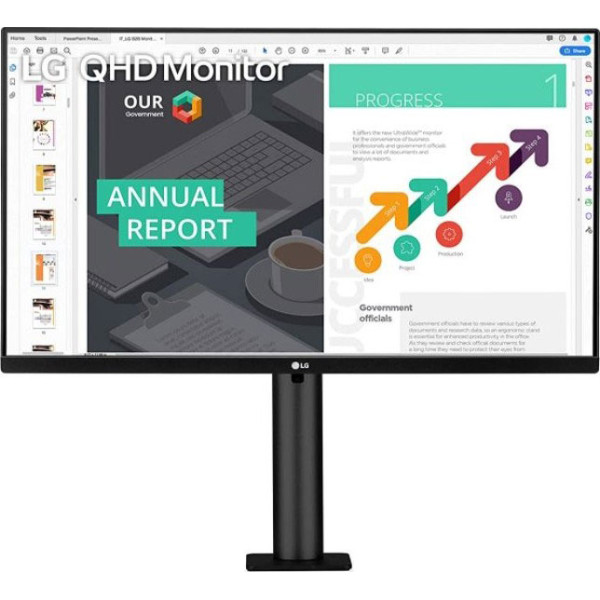 إل جي 27 بوصة إيرجو IPS 2k هيرتز 75 شاشة احترافية للاعمال والتصميم