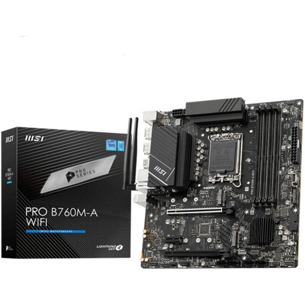 MSI PRO B760M-A WiFi DDR5 - LGA 1700 - مذربورد أم أس أي MSI PRO B760M-A WiFi DDR5 - LGA 1700 - مذربورد أم أس أي