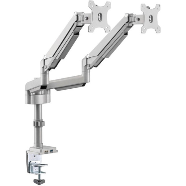 GAMEON GADGETS GGO-2076 ELITE DUAL MONITOR ARM (17 - 32) -SILVER GAMEON GADGETS GGO-2076 ELITE DUAL MONITOR ARM (17 - 32) -SILVER