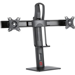 Gameon Go-2052 Dual Monitor Arm Stand And Mont (17" - 27") - Black - ستاند شاشة على الطاولة
