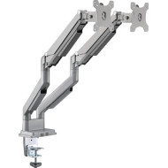 Gameon Gadgets Ggo-2069 Elite Pole Dual Monitor Arm (17" - 32") -Silver - حامل شاشة