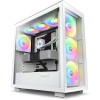 NZXT H7 Elite Premium ATX Mid Tower Gaming Case RGB - White NZXT H7 Elite Premium ATX Mid Tower Gaming Case RGB - White