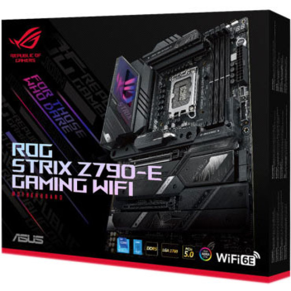 ASUS ROG Strix Z790-E Gaming WiFi (Aura) DDR5 - LGA 1700 - مذربورد أسوس ASUS ROG Strix Z790-E Gaming WiFi (Aura) DDR5 - LGA 1700 - مذربورد أسوس