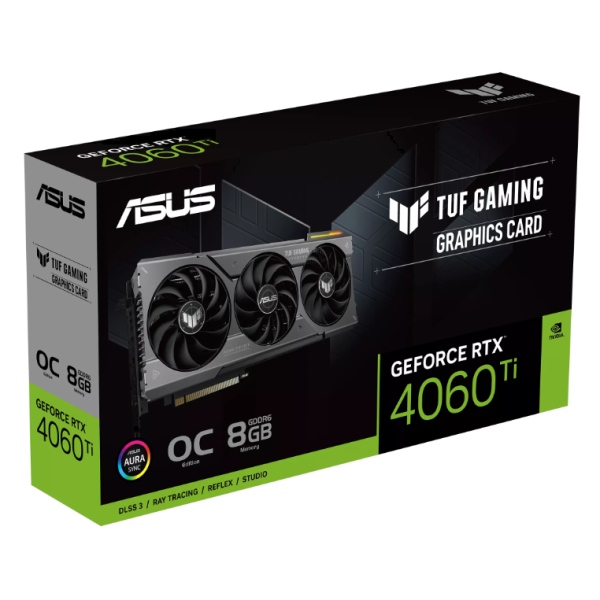 ASUS TUF Gaming Nvidia Geforce RTX 4060TI 8GB OC- GDDR6 ASUS TUF Gaming Nvidia Geforce RTX 4060TI 8GB OC- GDDR6