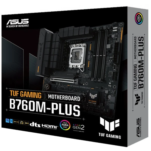 ASUS TUF GAMING B760M-PLUS DDR5 -AURA - LGA 1700 - مذربورد أسوس