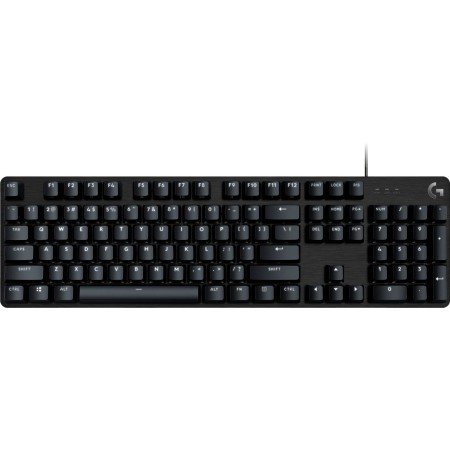 لوحة مفاتيح العاب ميكانيكية سلكي احترافي Logitech G413 SE مع إضاءة خلفية بيضاء ,مقاومة لتأثير الضغط المتعدد مع دعم 6 مفاتيح متزامنة - اسود