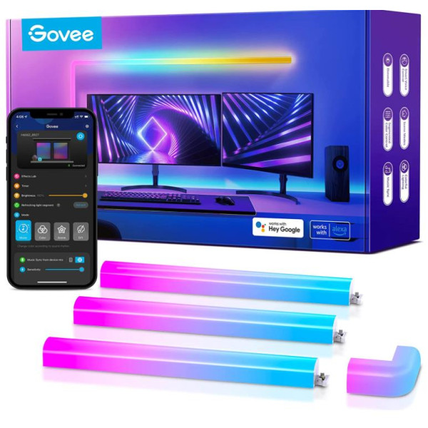 Govee Glide Rgbic Wall Light (6+1) pcs Govee Glide Rgbic Wall Light (6+1) pcs