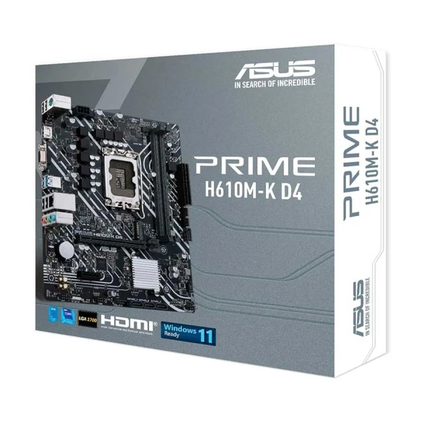 Asus Prime H610m-K D4 - Lga 1700