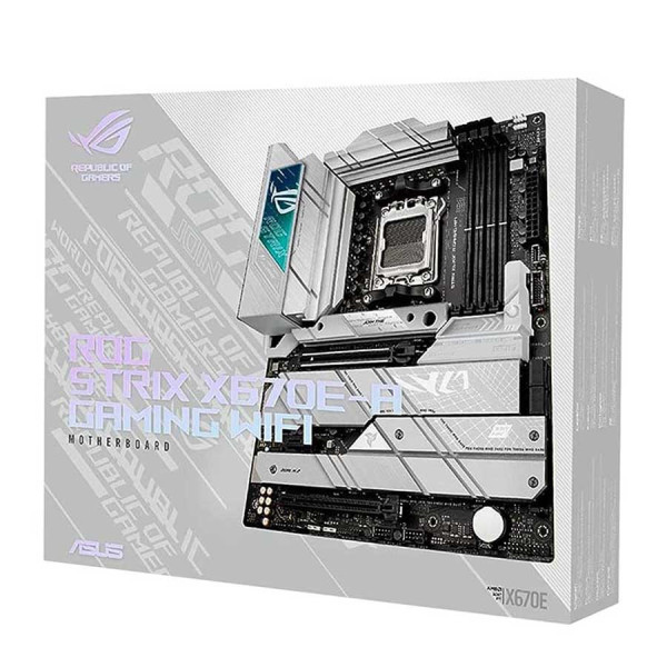مذربورد أسوس آر أو جي استريكس X670E-A تدعم وايفاي 6E - اصدار أبيض مذربورد أسوس آر أو جي استريكس X670E-A تدعم وايفاي 6E - اصدار أبيض