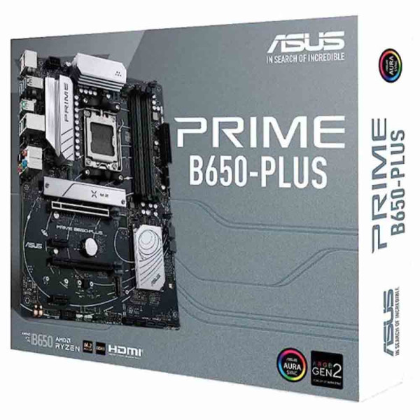 ASUS MOTHERBOARD PRIME B650-PLUS GAMING ARGB GEN2 (AURA)- AM5 - مذربورد أسوس بريم ASUS MOTHERBOARD PRIME B650-PLUS GAMING ARGB GEN2 (AURA)- AM5 - مذربورد أسوس بريم