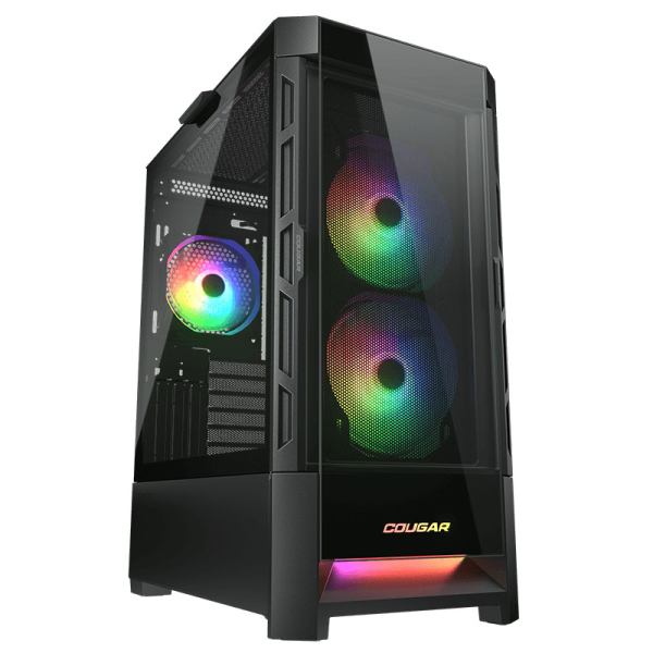 COUGAR DUOFACE RGB E-ATX TEMP-GLASS/Airflow MID TOWER CASE- BLACK - كيس كوغر دوفيس للالعاب COUGAR DUOFACE RGB E-ATX TEMP-GLASS/Airflow MID TOWER CASE- BLACK - كيس كوغر دوفيس للالعاب