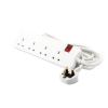 Legrand Power Extention Cord 4 Ways 3m -White Legrand Power Extention Cord 4 Ways 3m -White
