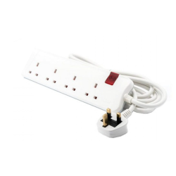 توصيلة كهرباء من ليغراند 3 متر 4 مخرج - ابيض 